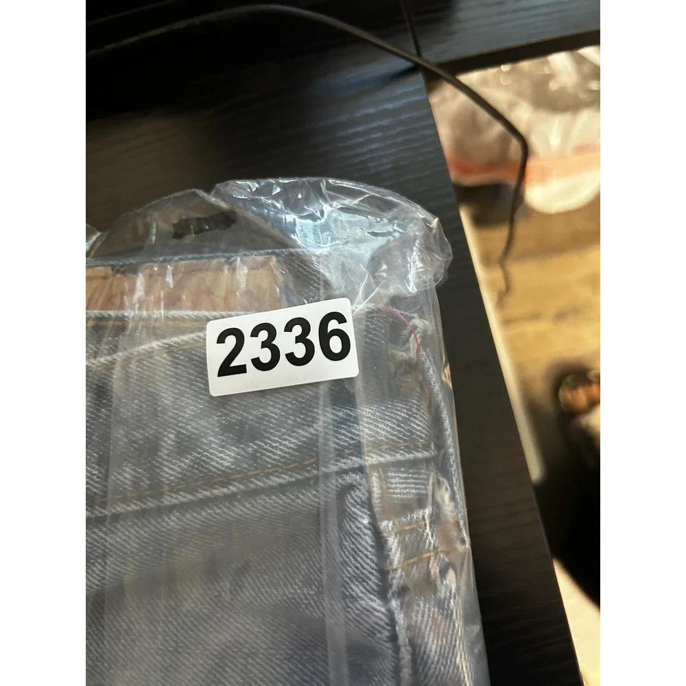 Levis 505 Mens Jeans 38x30 Blue Denim Straight Leg‎ Regular Fit Classic